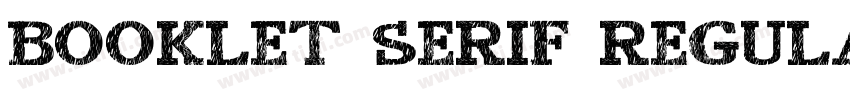 Booklet Serif Regula字体转换